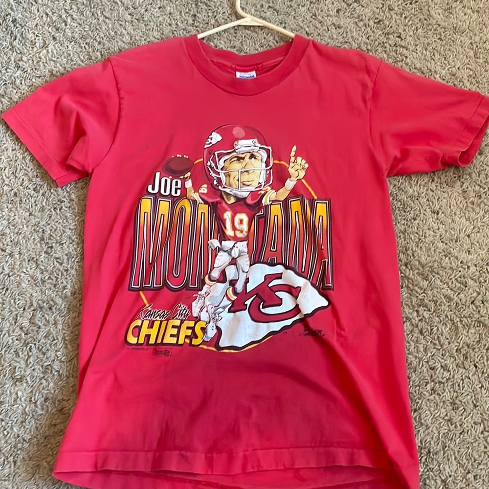 Vintage Joe Montana Kansas City Chiefs T Shirt